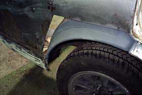 Rear fender inner repair